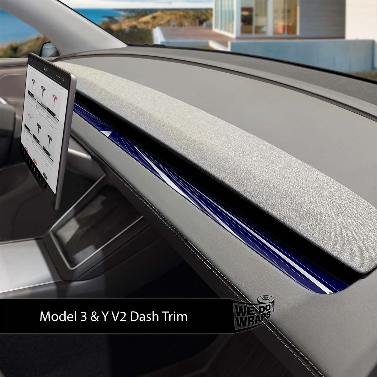 Tesla Insane Performance Mode Tesla Dash Trim Wrap | Model 3 ’24 - 26 Refresh - Tesla Emblems