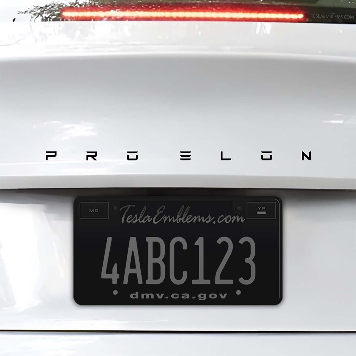 Pro Elon Letters | Cut Vinyl Letters Decal - Tesla Emblems