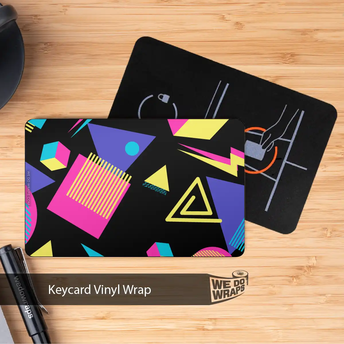 Rad 80s Tesla Keycard Decal