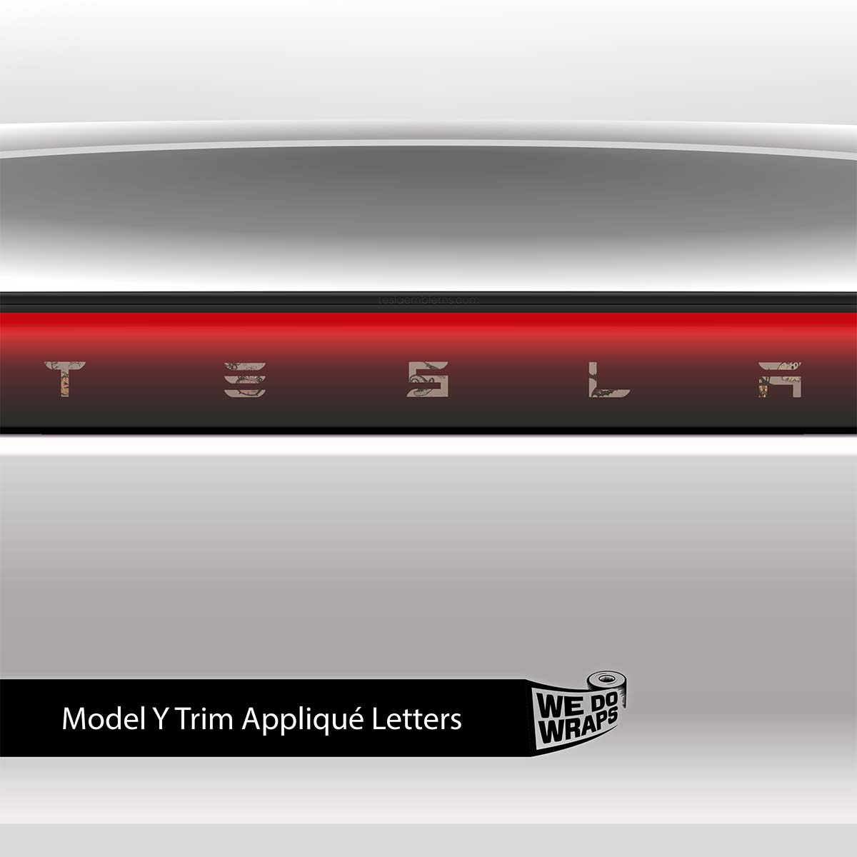 Rustic Witchcraft Tesla Emblem Decals (Front + Back) | Model Y