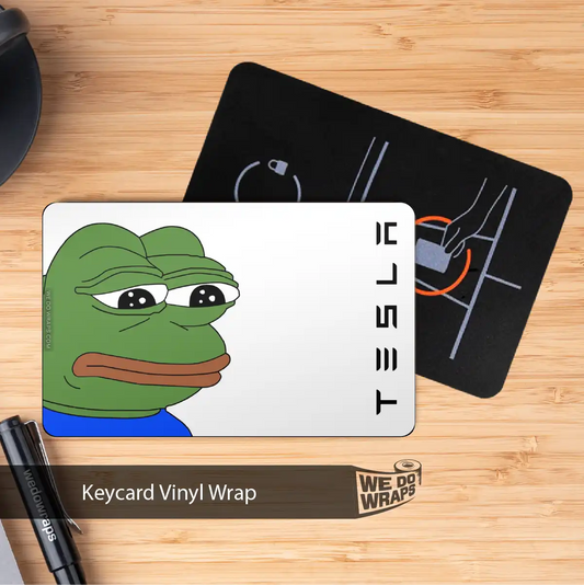 Pepe the Frog Meme Tesla Keycard Decal - Tesla Emblems