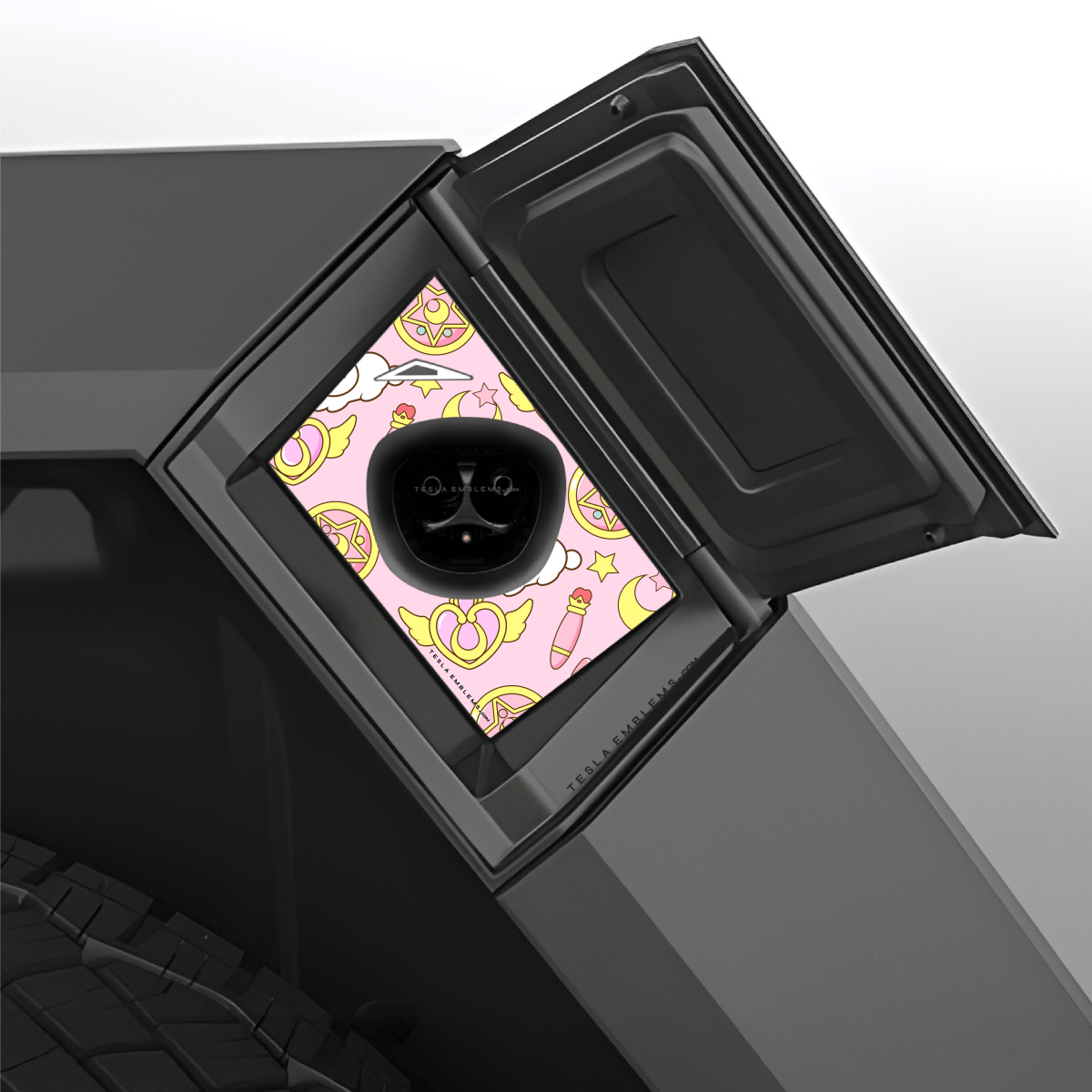 Sailor Moon Tesla Charge Port Wrap - Tesla Emblems