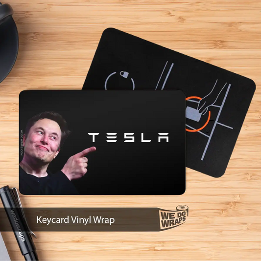 Sil - E - lon Meme Tesla Keycard Decal - Tesla Emblems