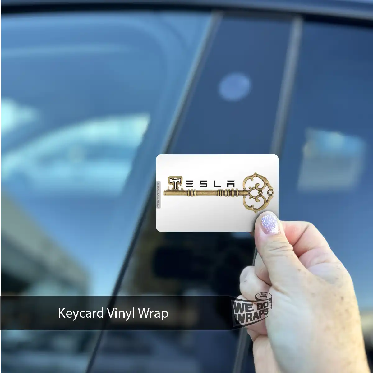 Skeleton Key Tesla Keycard Decal