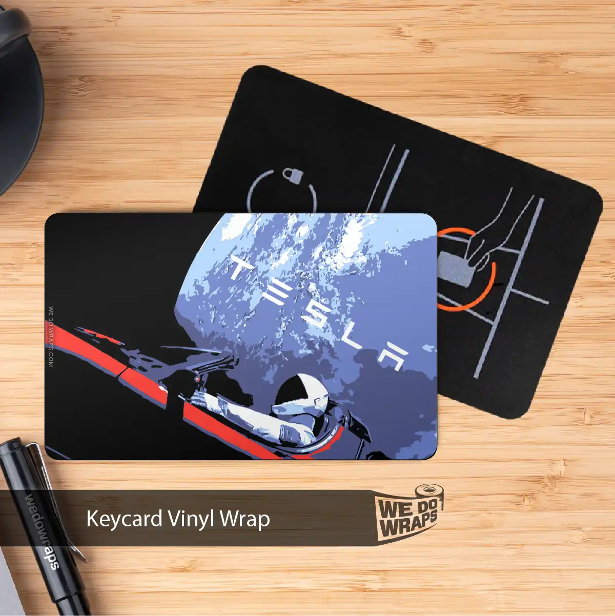Space Roadster Tesla Keycard Decal