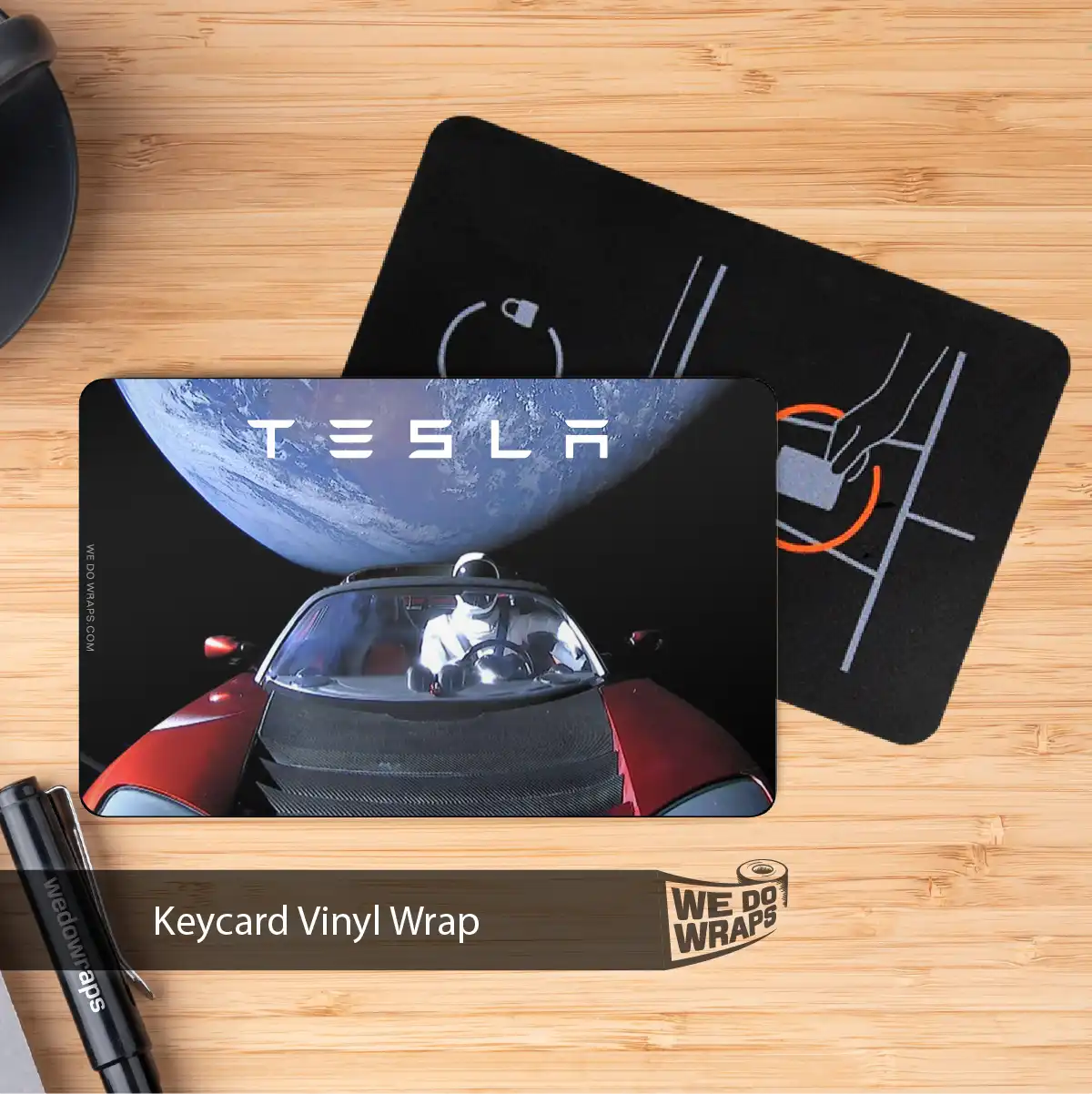 Space Roadster Tesla Keycard Decal
