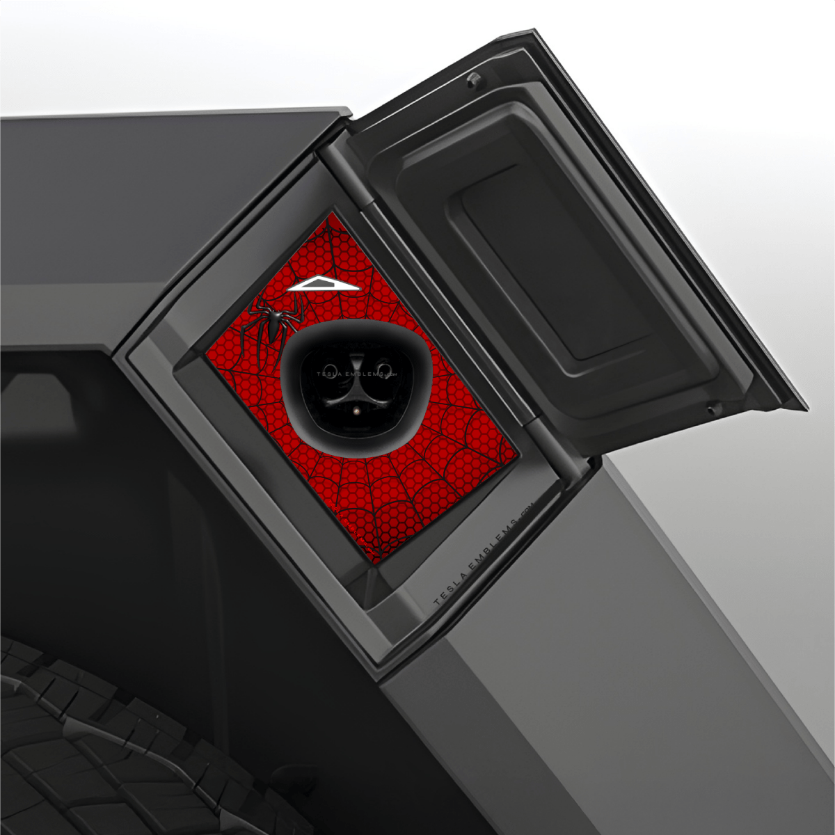 Spider - Man Tesla Charge Port Wrap - Tesla Emblems