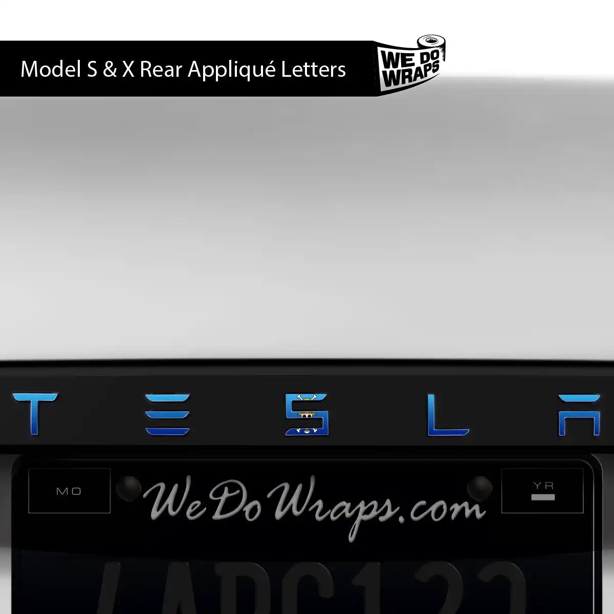 Straw Hat Pirate Tesla Emblem Decals (Front + Back) | Model S - Tesla Emblems