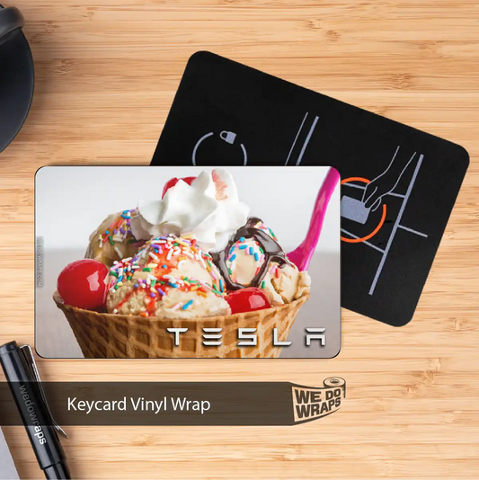 Sundae Tesla Keycard Decal - Tesla Emblems
