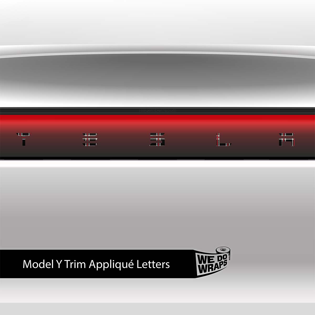 Black Plaid Tesla Emblem Decals (Front + Back) | Model Y - Tesla Emblems