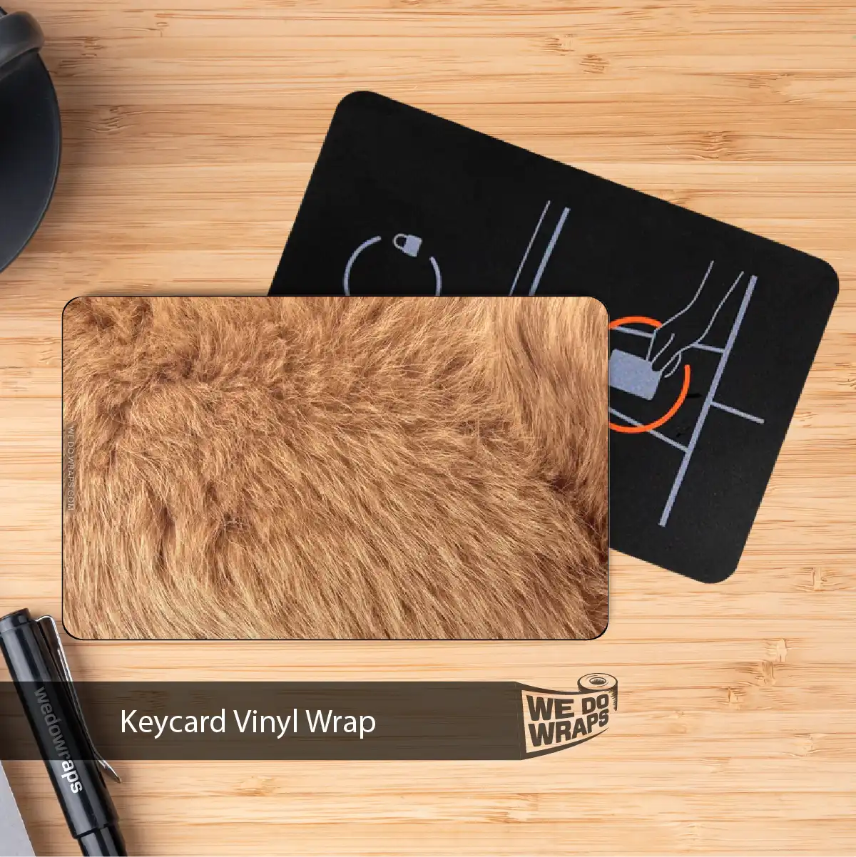 Teddy Bear Fur Tesla Keycard Decal - Tesla Emblems