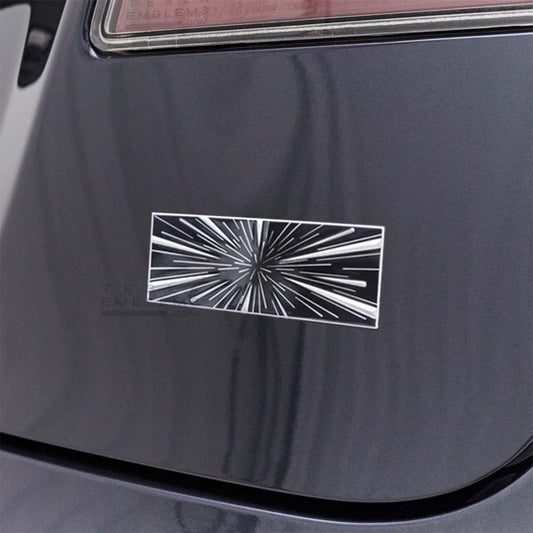 Ludicrous Performance Mode Badge (Black) - Metal Emblem Tesla 3/Y/S/X Cybertruck - Tesla Emblems