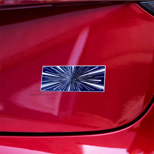 Insane Performance Mode Badge (Blue) - Metal Emblem Tesla 3/Y/S/X Cybertruck "Highland" "Juniper" - Tesla Emblems