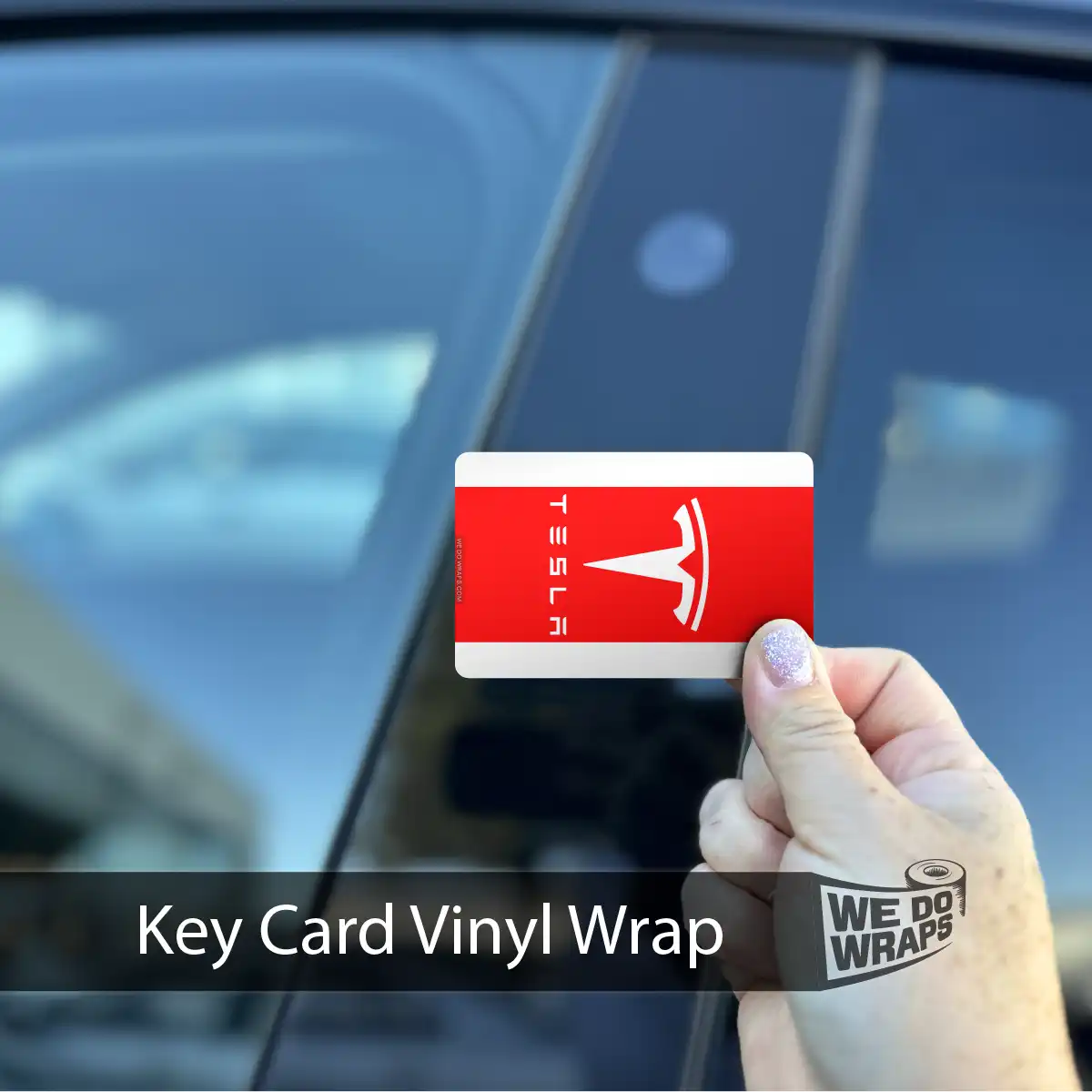 Tesla Flag Keycard Decal - Tesla Emblems