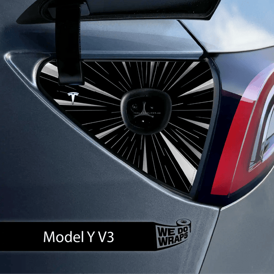 Tesla Ludicrous Performance Mode Charge Port Wrap | Model Y - Tesla Emblems