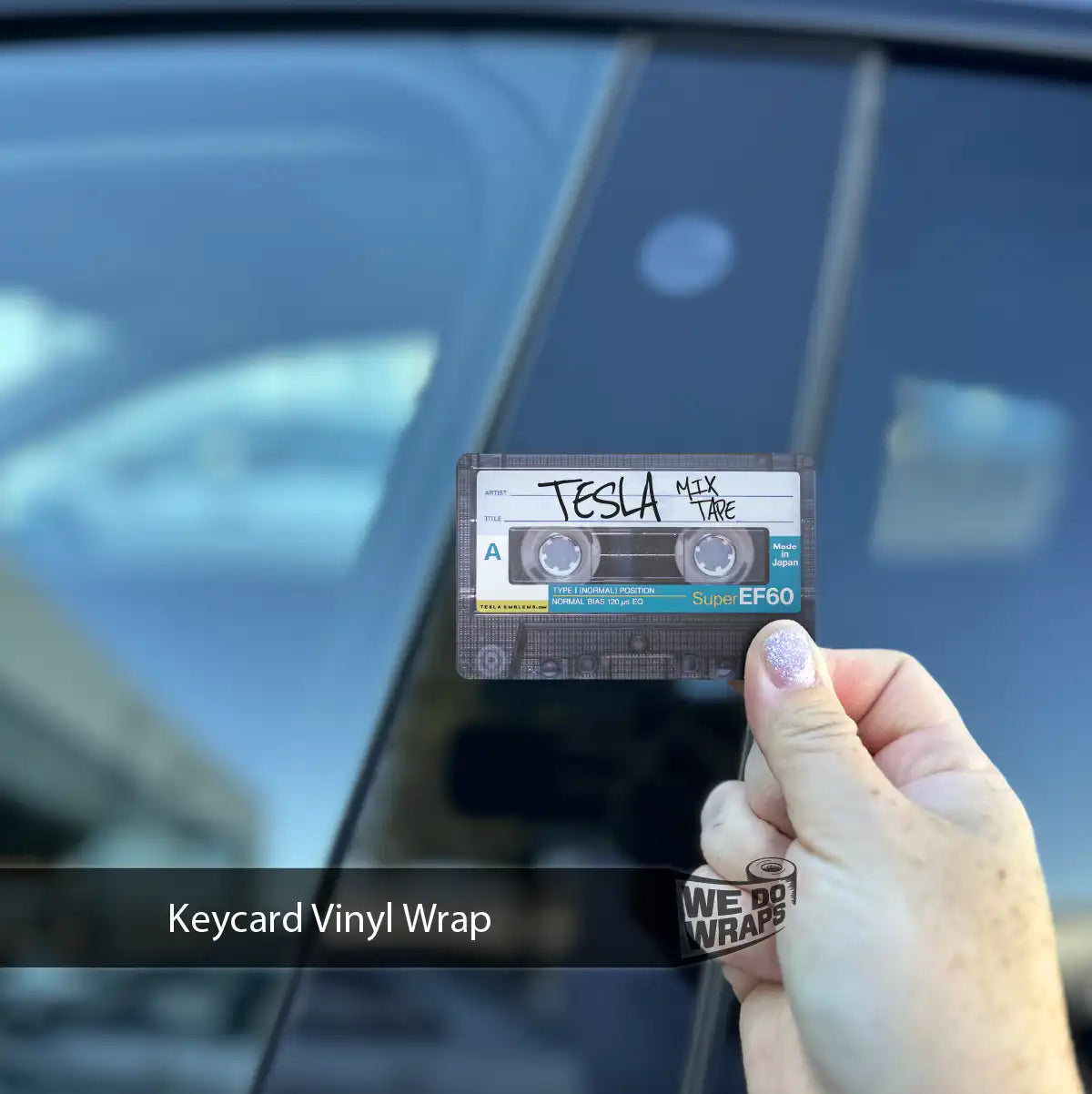 Tesla Mixtape Keycard Decal - Tesla Emblems