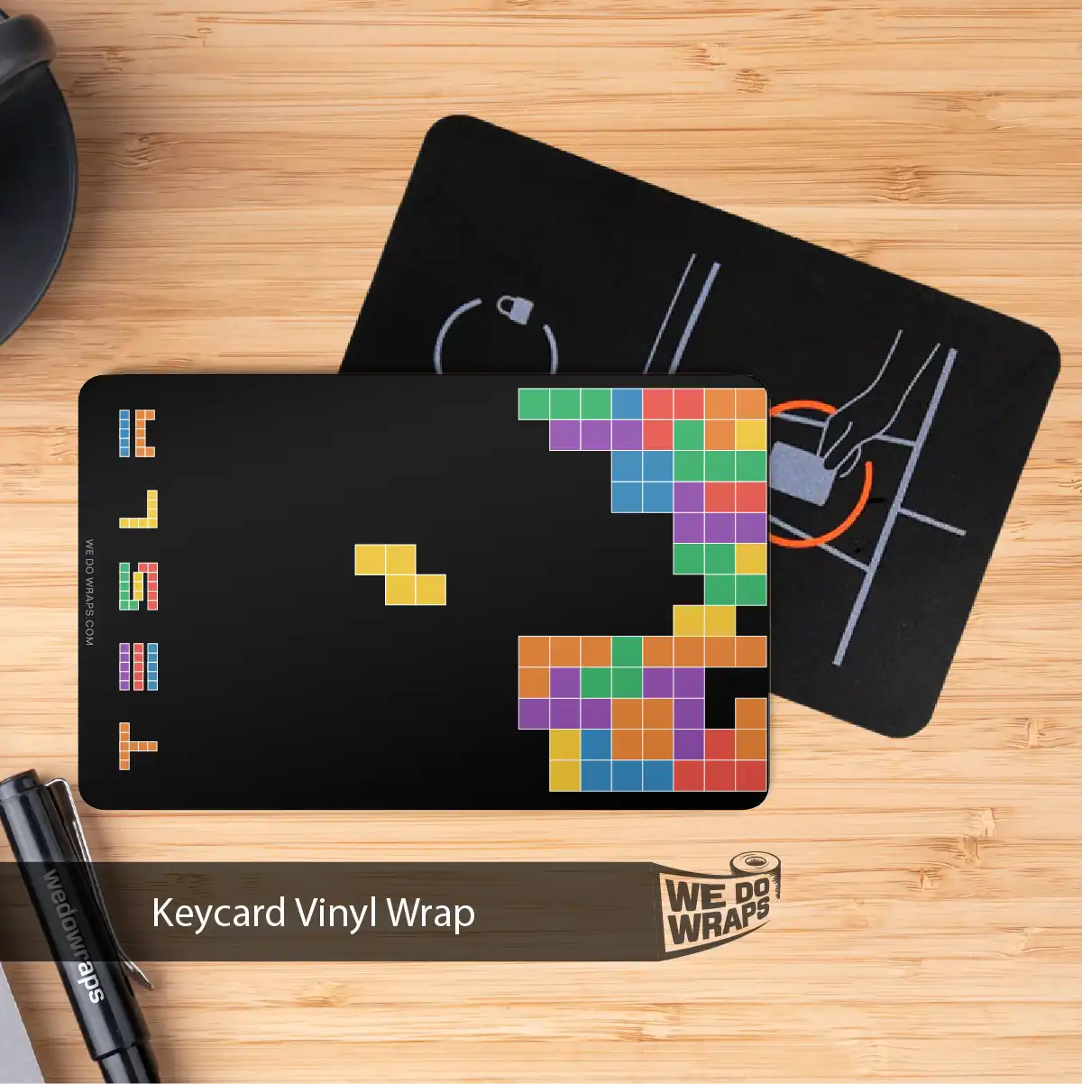 Tetris Tesla Keycard Decal - Tesla Emblems