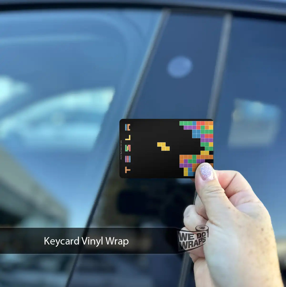 Tetris Tesla Keycard Decal - Tesla Emblems