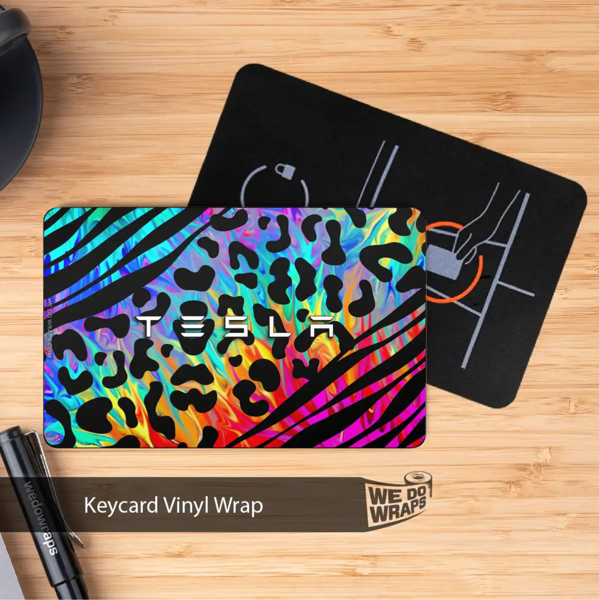 Trippin' Kitty Tesla Keycard Decal
