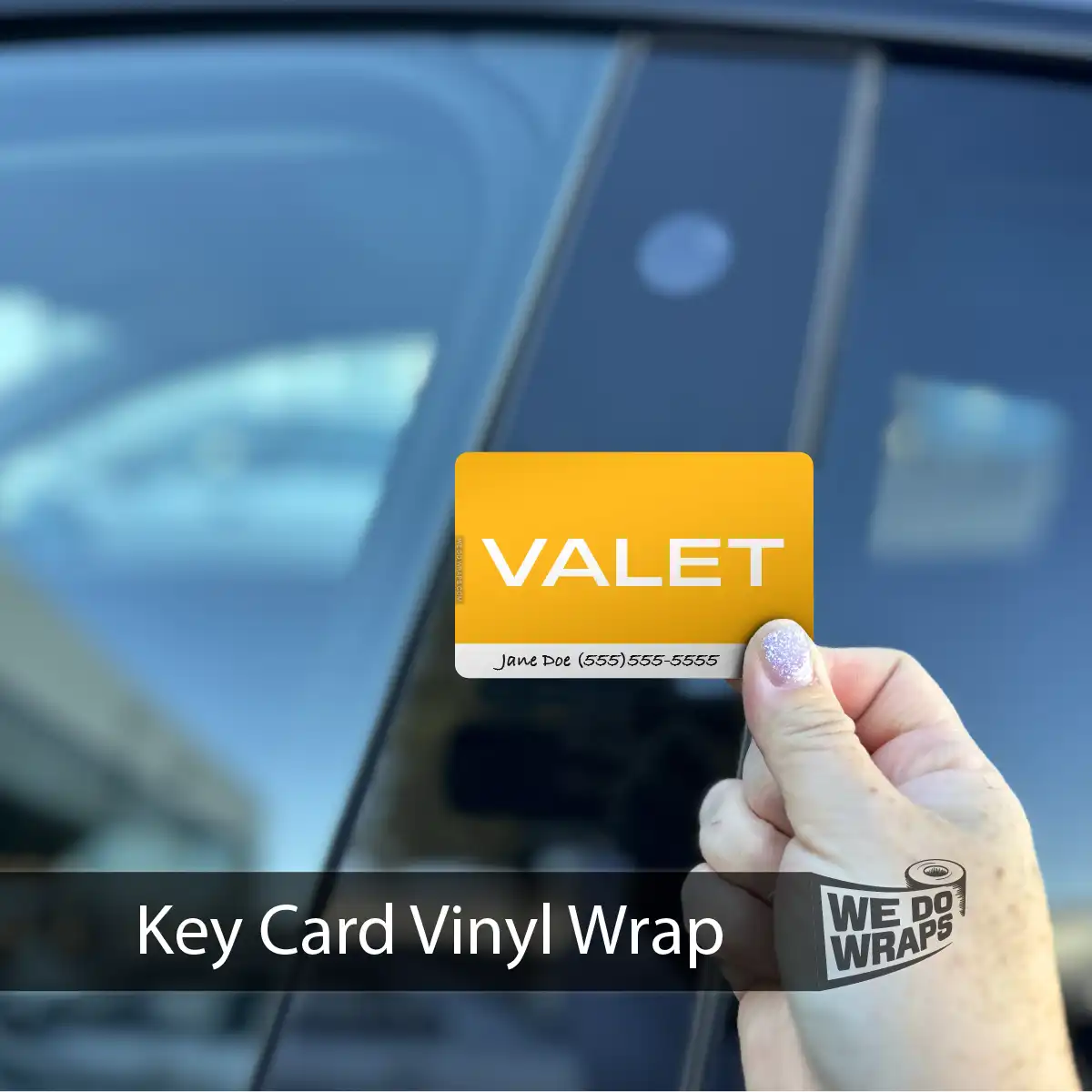 Valet Tesla Keycard Decal - Tesla Emblems