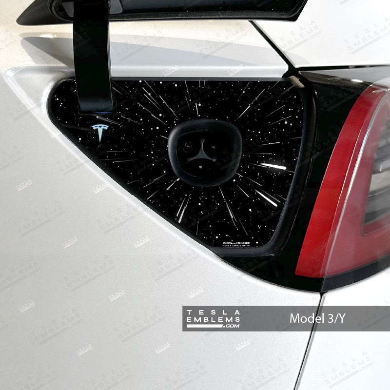 Warp Drive Tesla Charge Port Wrap – Tesla Emblems