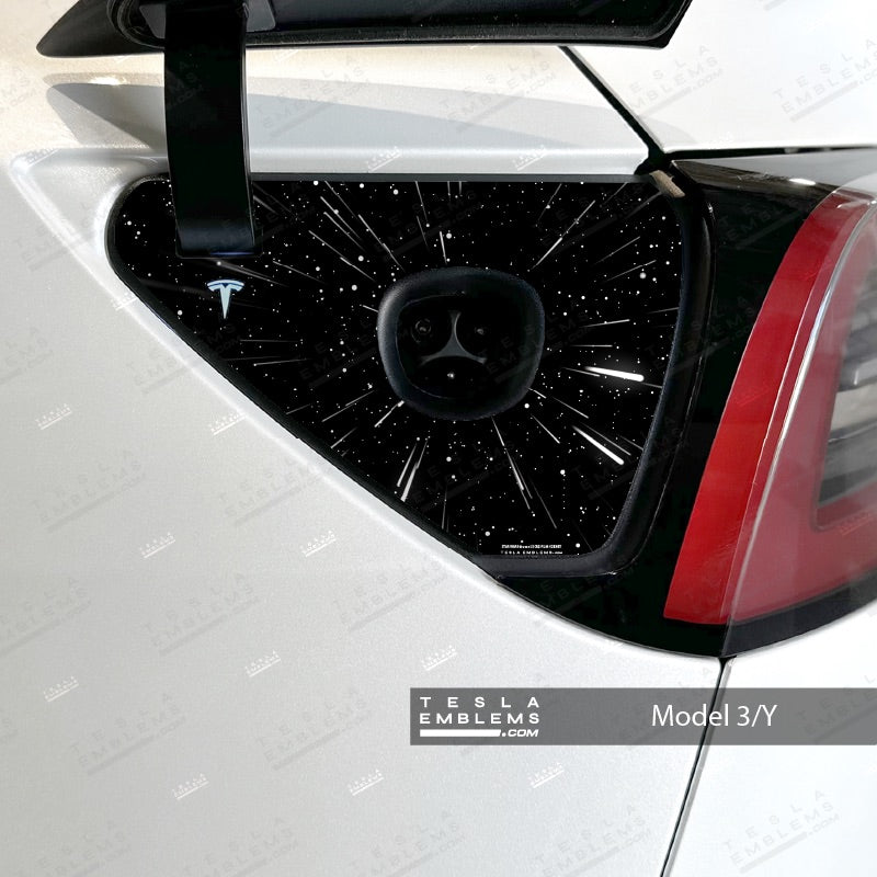Warp Drive Tesla Charge Port Wrap | Model 3