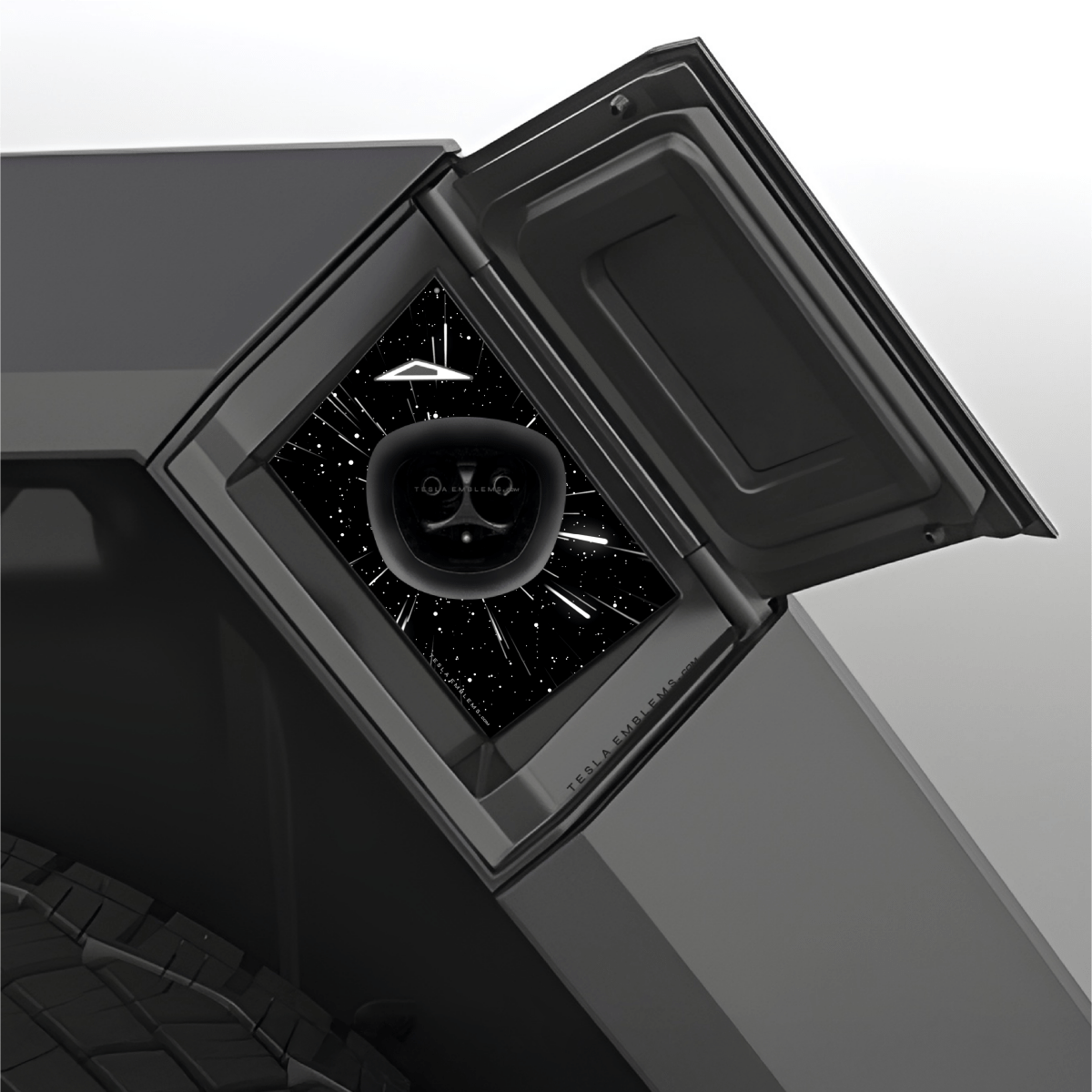 Warp Drive Tesla Charge Port Wrap - Tesla Emblems