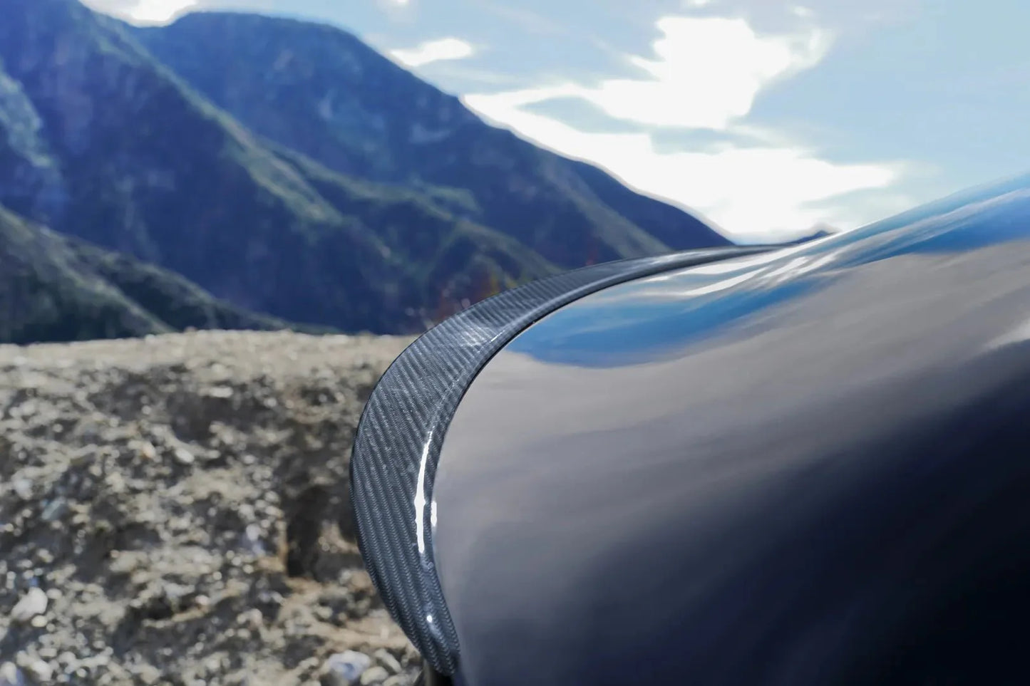 2017-2024 Tesla Model 3 & Y 1st Gen - Glossy Carbon Fiber Performance Spoiler