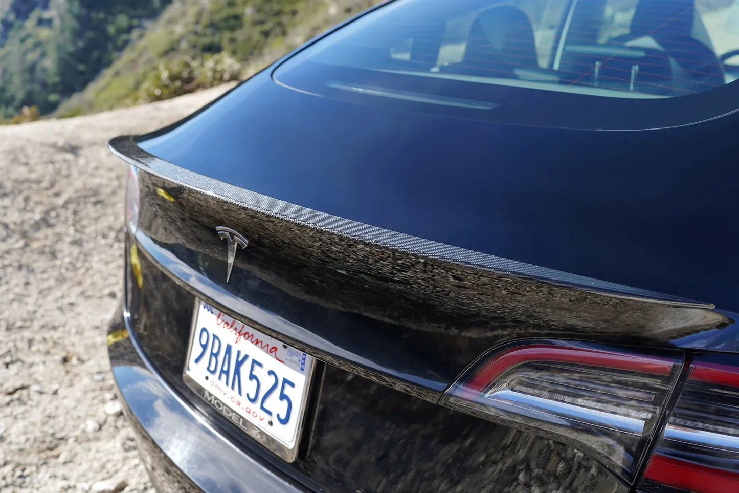 2017-2024 Tesla Model 3 & Y 1st Gen - Glossy Carbon Fiber Performance Spoiler