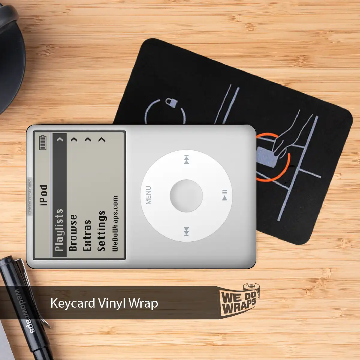 iPod Tesla Keycard Decal - Tesla Emblems
