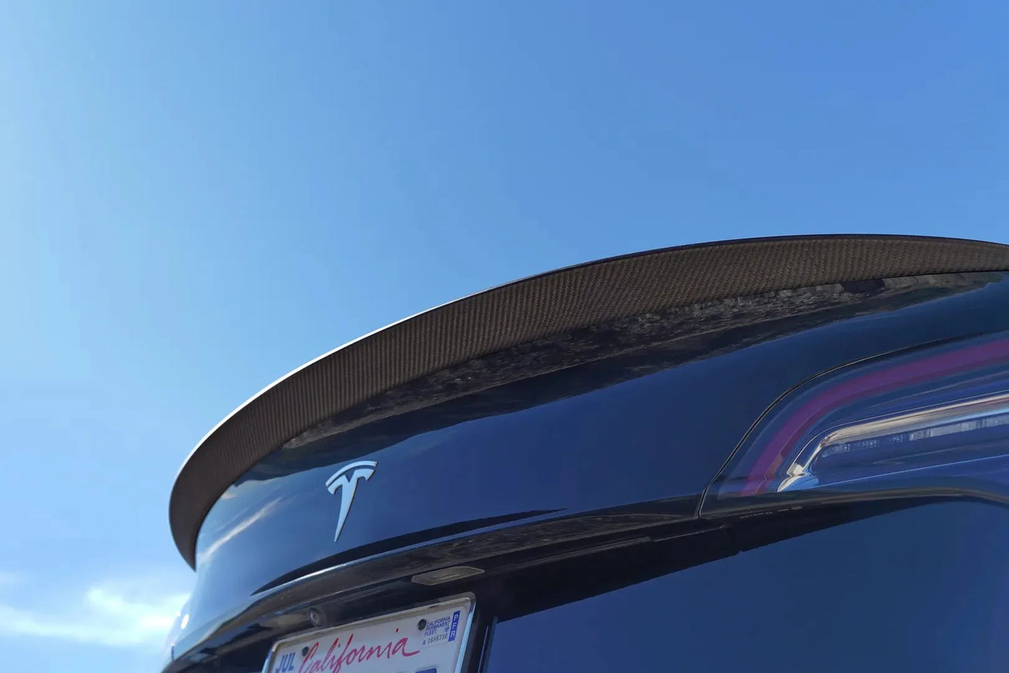 2017-2024 Tesla Model 3 & Y 1st Gen - Matte Carbon Fiber Performance Spoiler