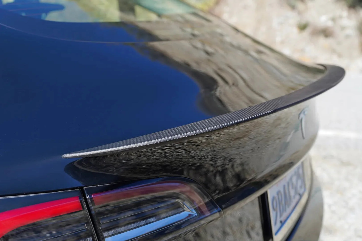 2017-2024 Tesla Model 3 & Y 1st Gen - Matte Carbon Fiber Performance Spoiler