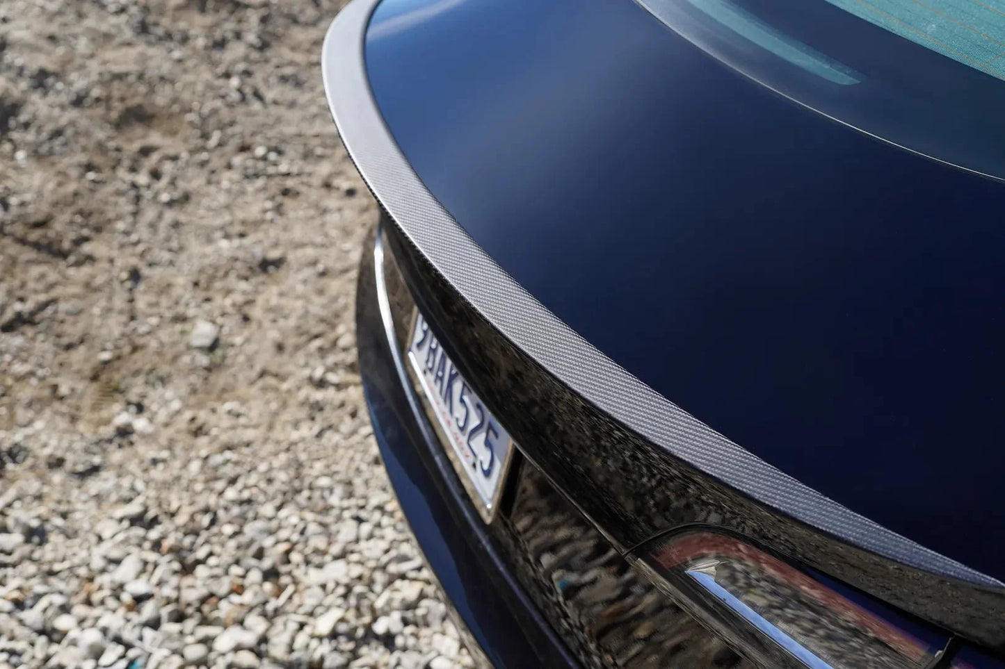 2017-2024 Tesla Model 3 & Y 1st Gen - Matte Carbon Fiber Performance Spoiler