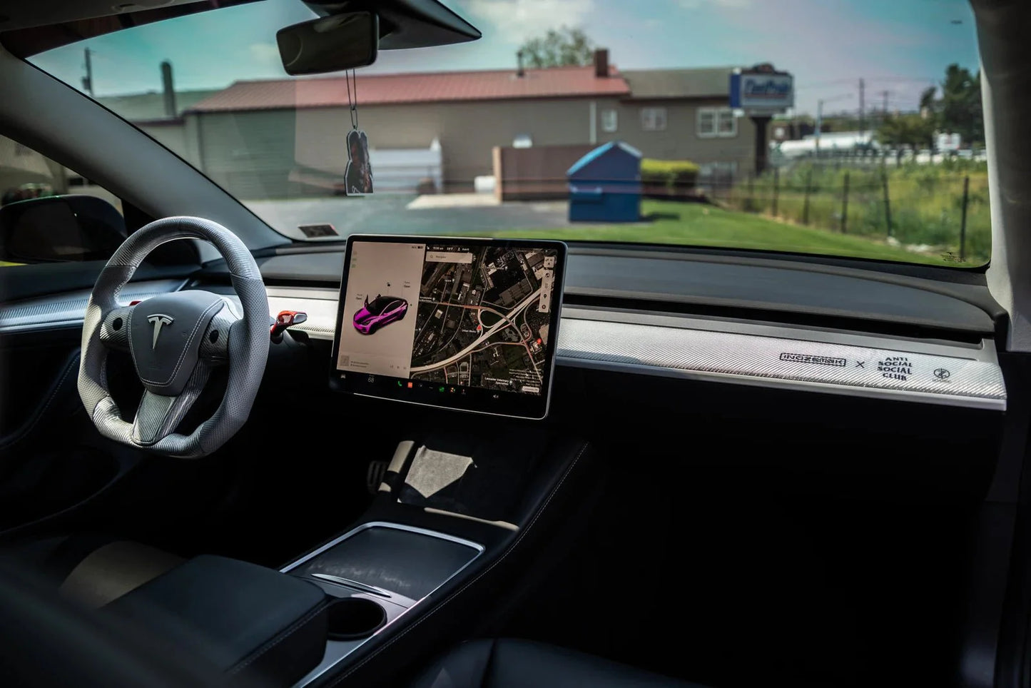 2017-2023 Tesla Model 3/Y - Spectre Fiber Dashboard Replacement