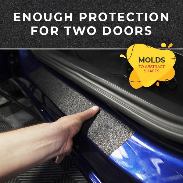 STEProtect Universal 3D Door Sill Protector DIY Kit - Tesla Emblems