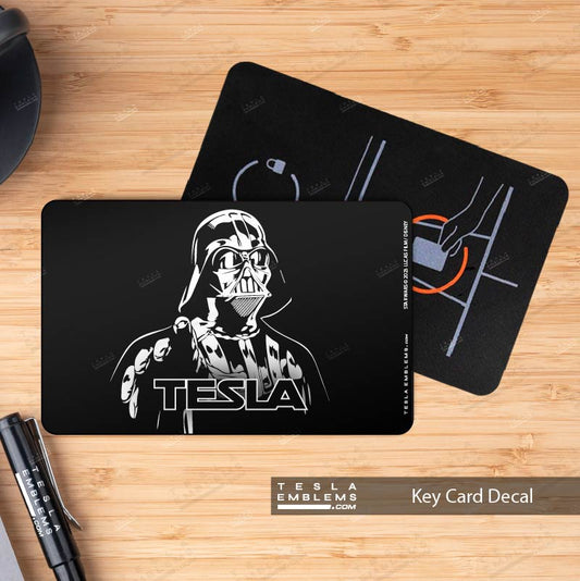 Darth Vader Tesla Keycard Decal - Tesla Emblems