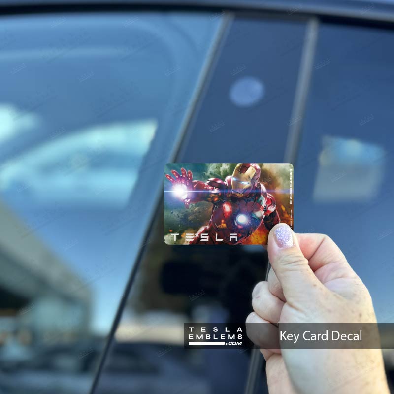 Iron Man Keycard Decal - Tesla Emblems