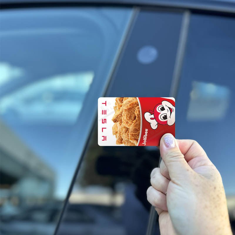 Jollibee Tesla Keycard Decal - Tesla Emblems