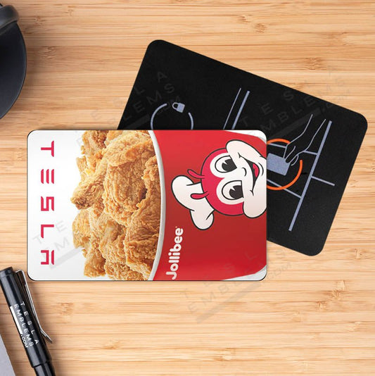 Jollibee Tesla Keycard Decal - Tesla Emblems