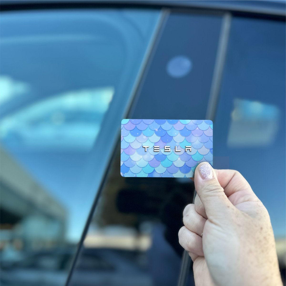 Merboy Tesla Keycard Decal - Tesla Emblems