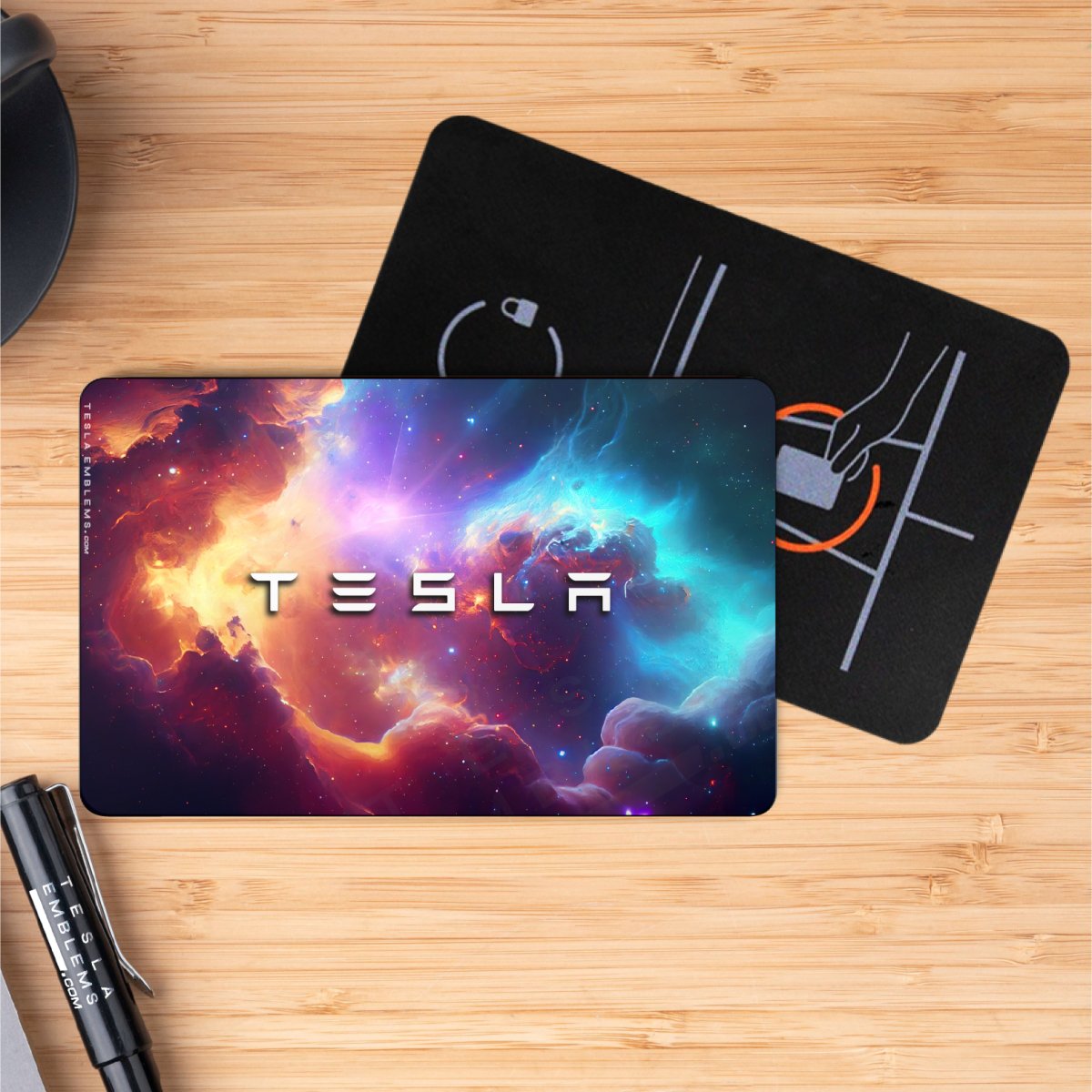 Nebula Tesla Keycard Decal – Tesla Emblems