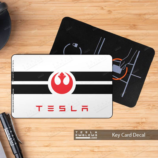 Rebel Alliance Flag Tesla Keycard Decal - Tesla Emblems
