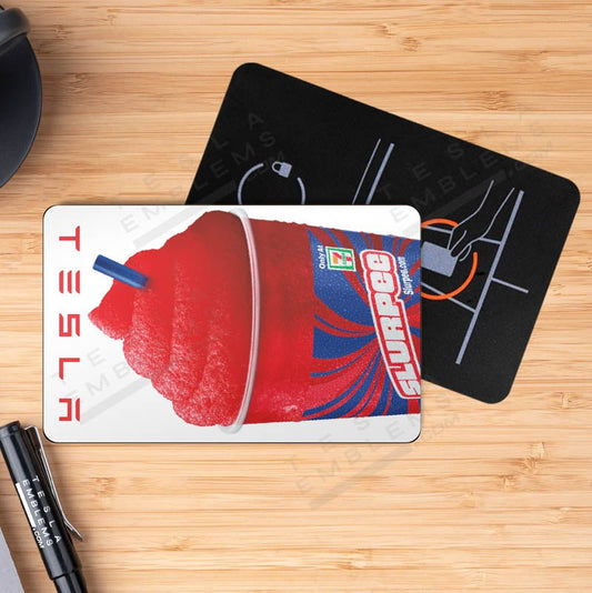 Slurpee Tesla Keycard Decal - Tesla Emblems