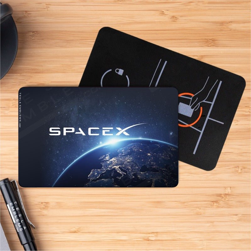 SpaceX Tesla Keycard Decal - Tesla Emblems
