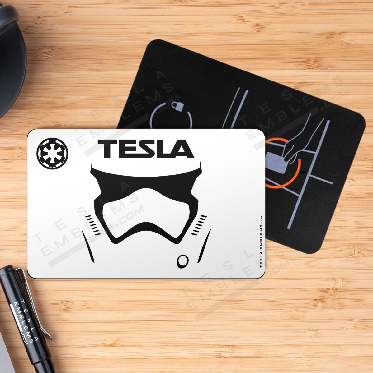 Storm Trooper Tesla Keycard Decal - Tesla Emblems
