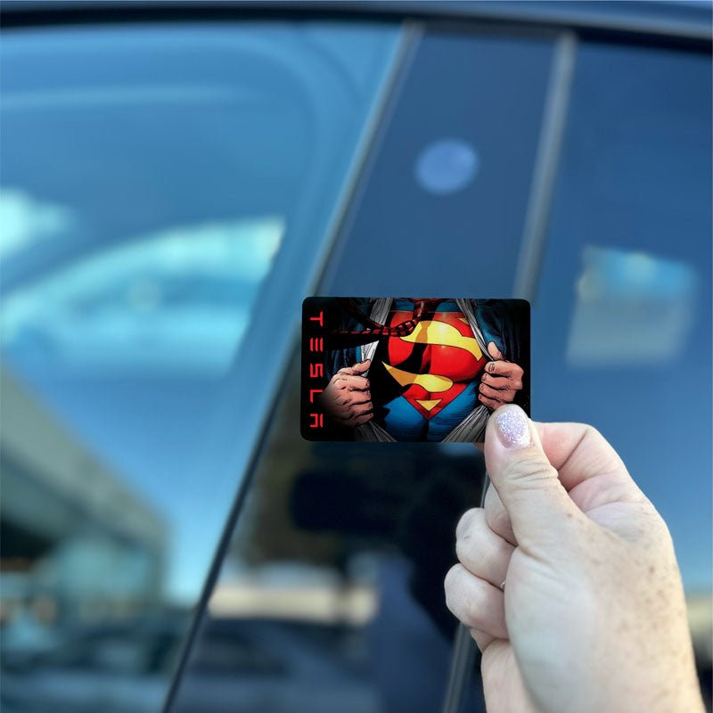 Superman Tesla Keycard Decal - Tesla Emblems