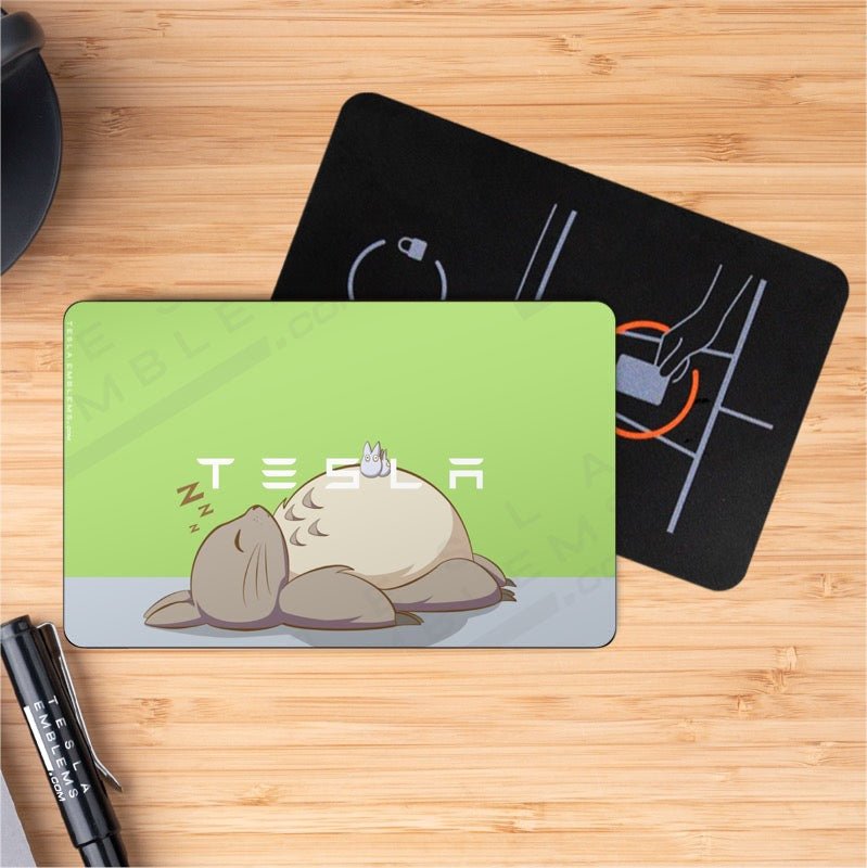 Totoro Tesla Keycard Decal - Tesla Emblems