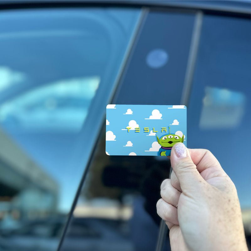 Toy Story Aliens Tesla Keycard Decal - Tesla Emblems
