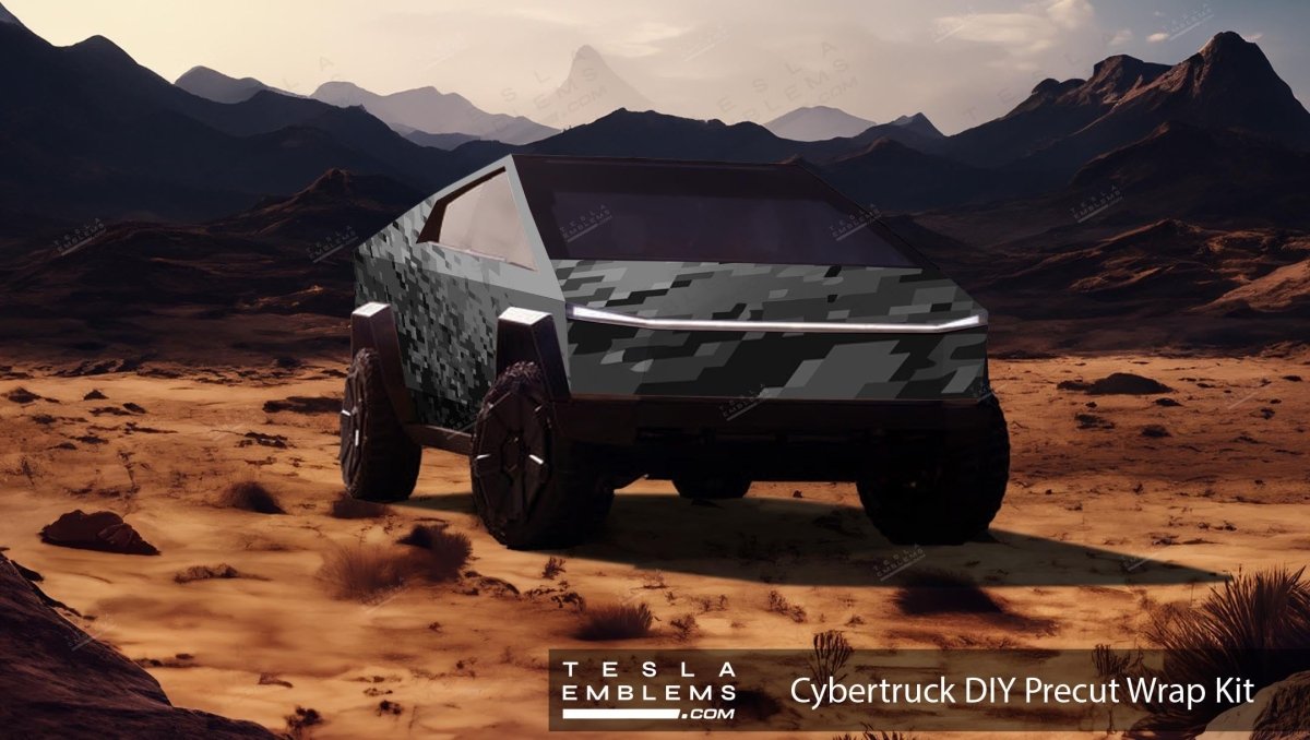 Cybertruck DIY Body Wrap Kit – Tesla Emblems