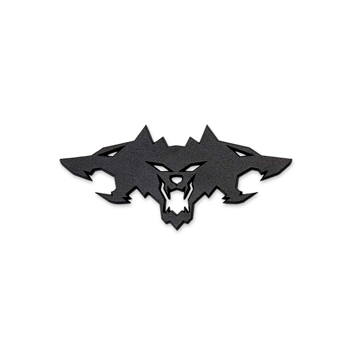 3 - Headed Cerberus Badge | Embossed Metal Rear Trunk Badging - Tesla Emblems